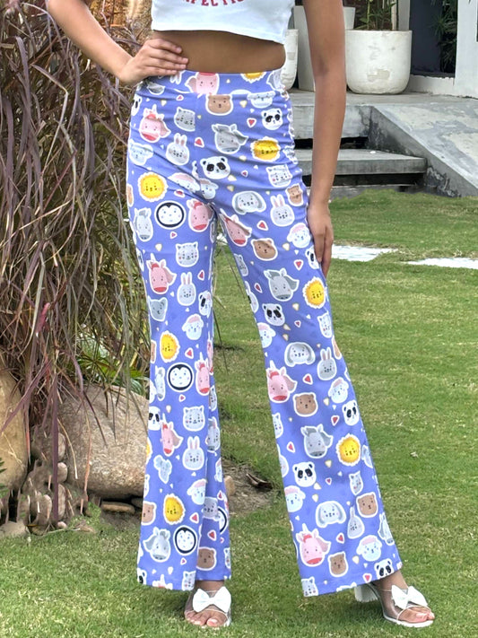 TANDUL Women Purple Multicolor Trouser