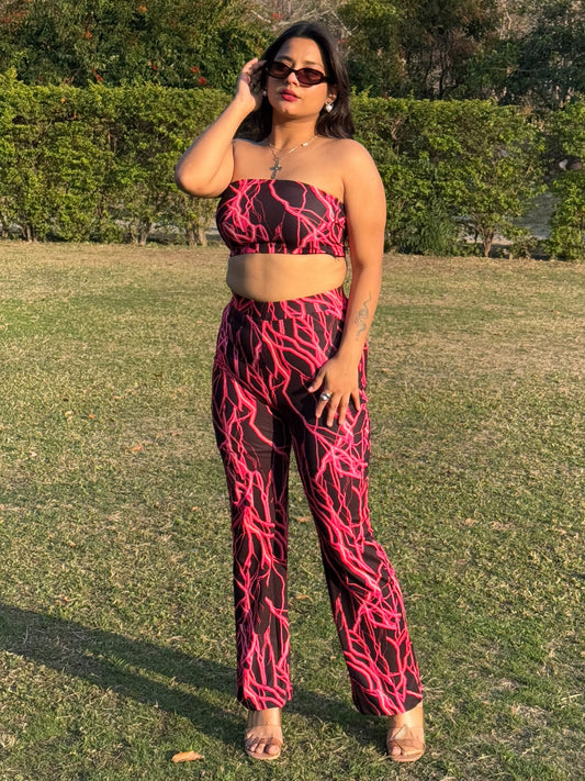 TANDUL  Women Two Piece Dress Gold Dress