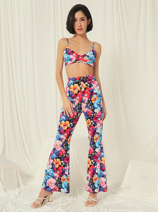 TANDUL Top Palazzos Co-ords Set