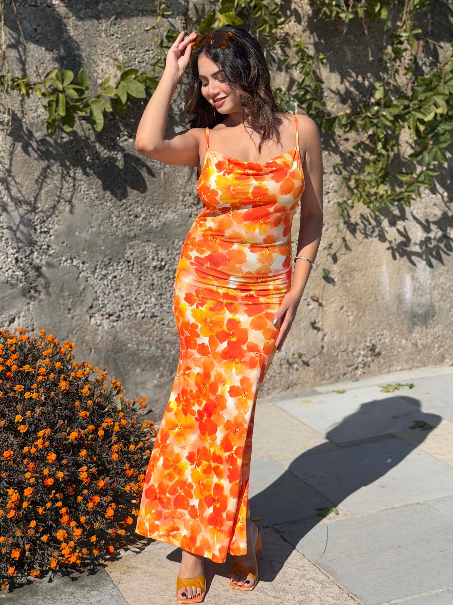 TANDUL Women Yellow Floral Dress