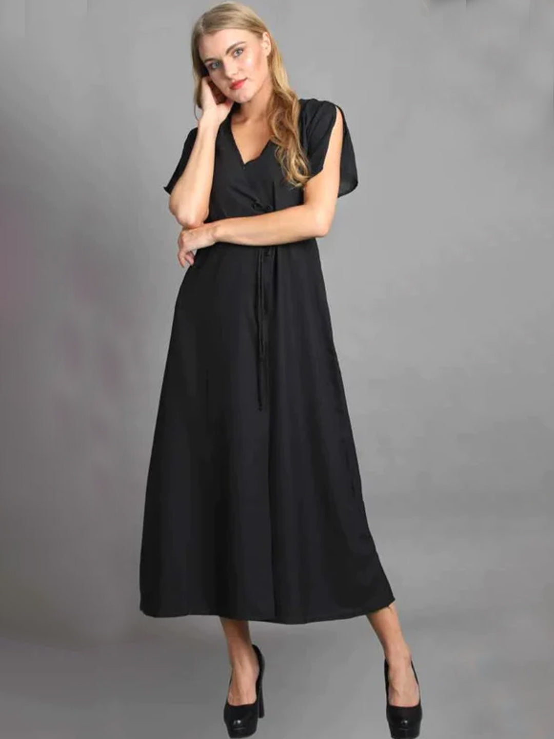 Women Maxi Black Dress