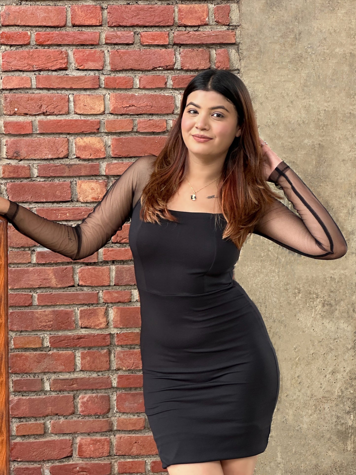 TANDUL Women Stunning Black Dress