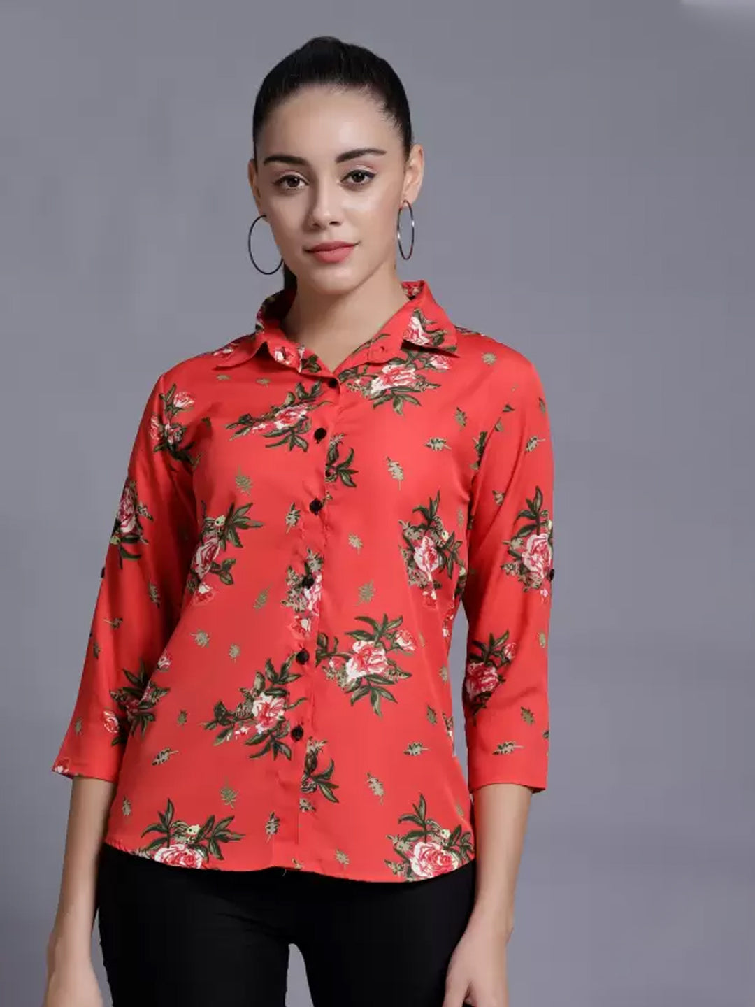 TANDUL  Women Regular Fit Printed Formal Shirt