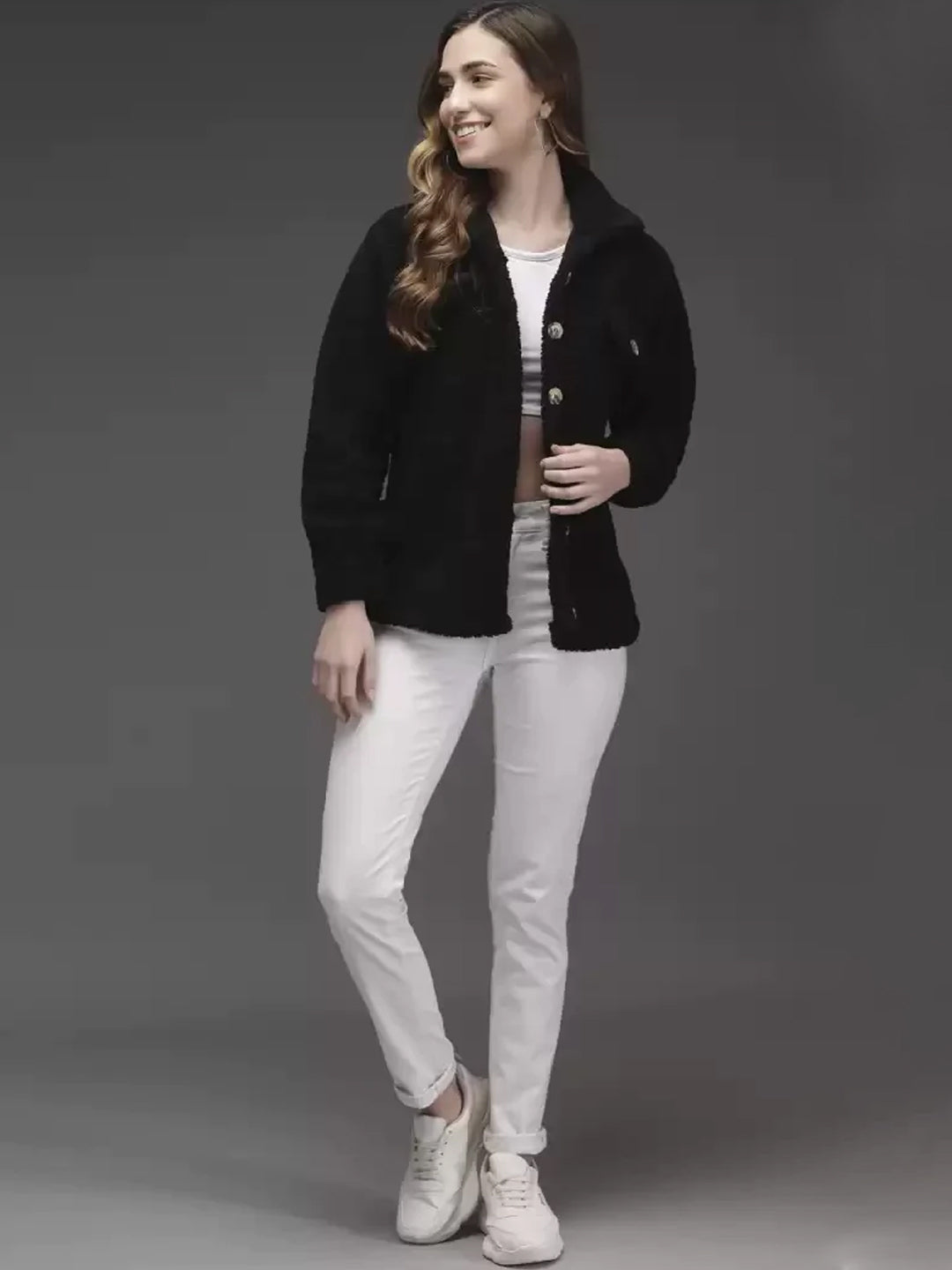 TANDUL  Full Sleeve Solid Women Casual Jacket