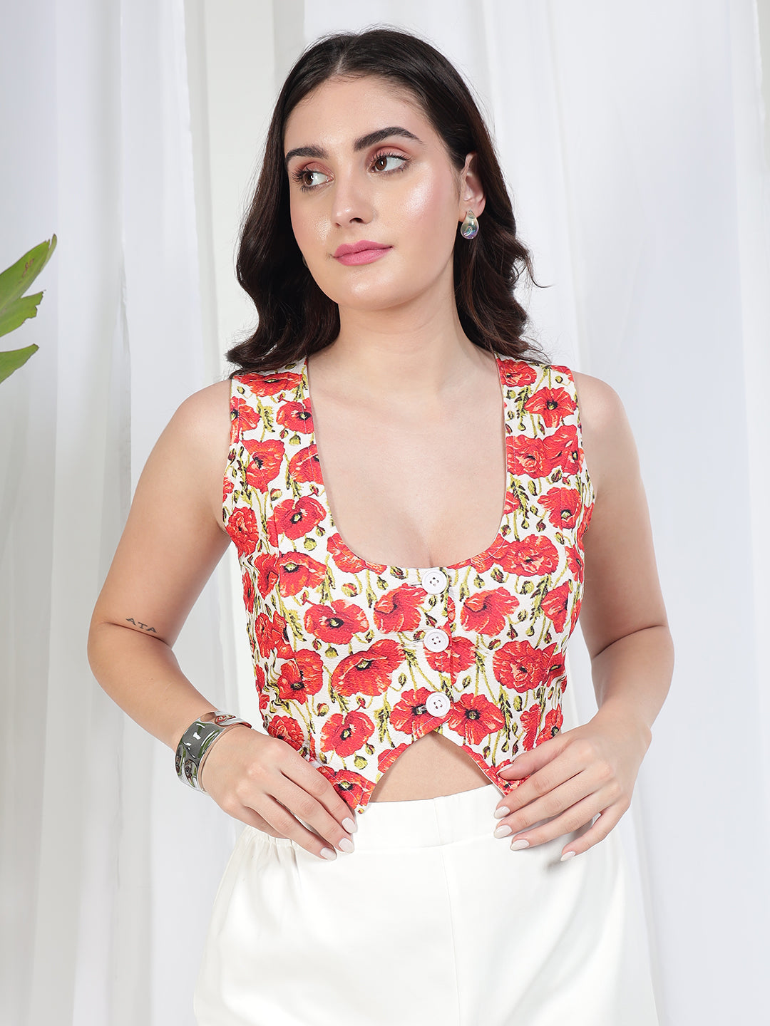 TANDUL Women Floral Printed Top