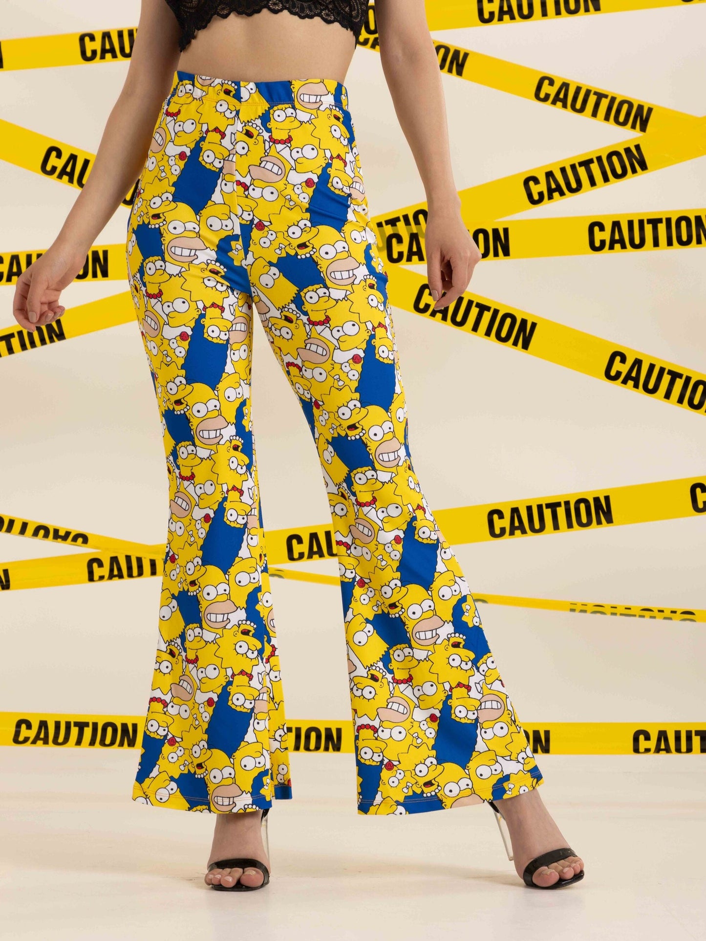 TANDUL  Women Regular Fit Multicolor Lycra Blend Trousers