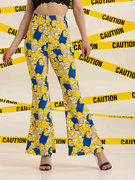 TANDUL  Women Regular Fit Multicolor Lycra Blend Trousers