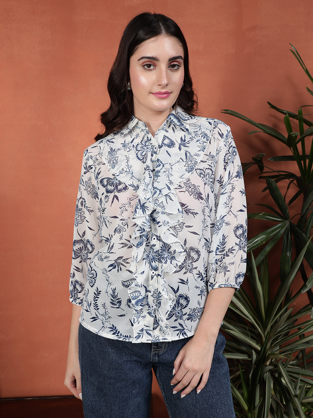 TANDUL Women Printed Floral Shirt