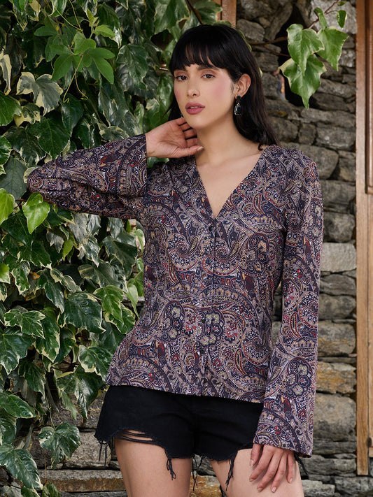 TANDUL Women Paisley Printed Shirt