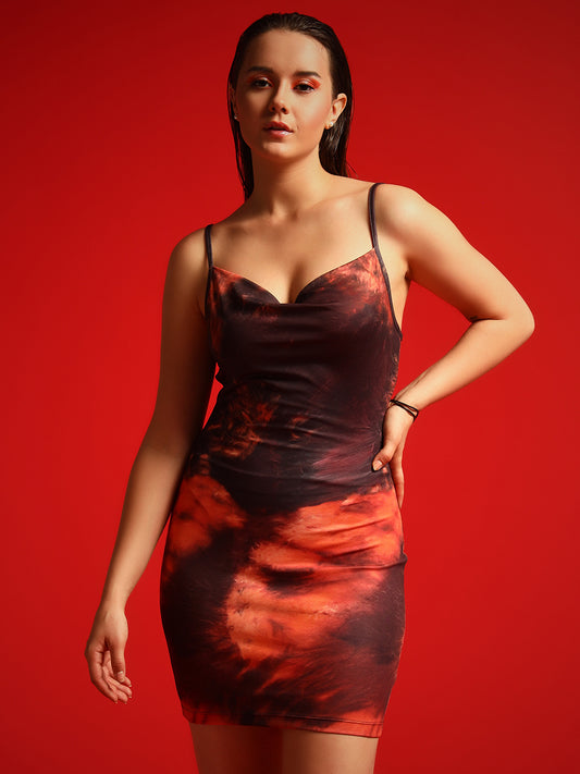 TANDUL  Women Bodycon Brown Dress