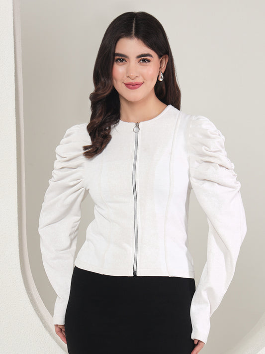 TANDUL  Women Solid Fleece Jacket