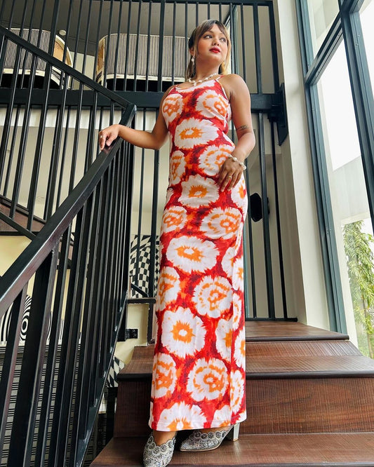 TANDUL  Women Maxi Multicolor Dress