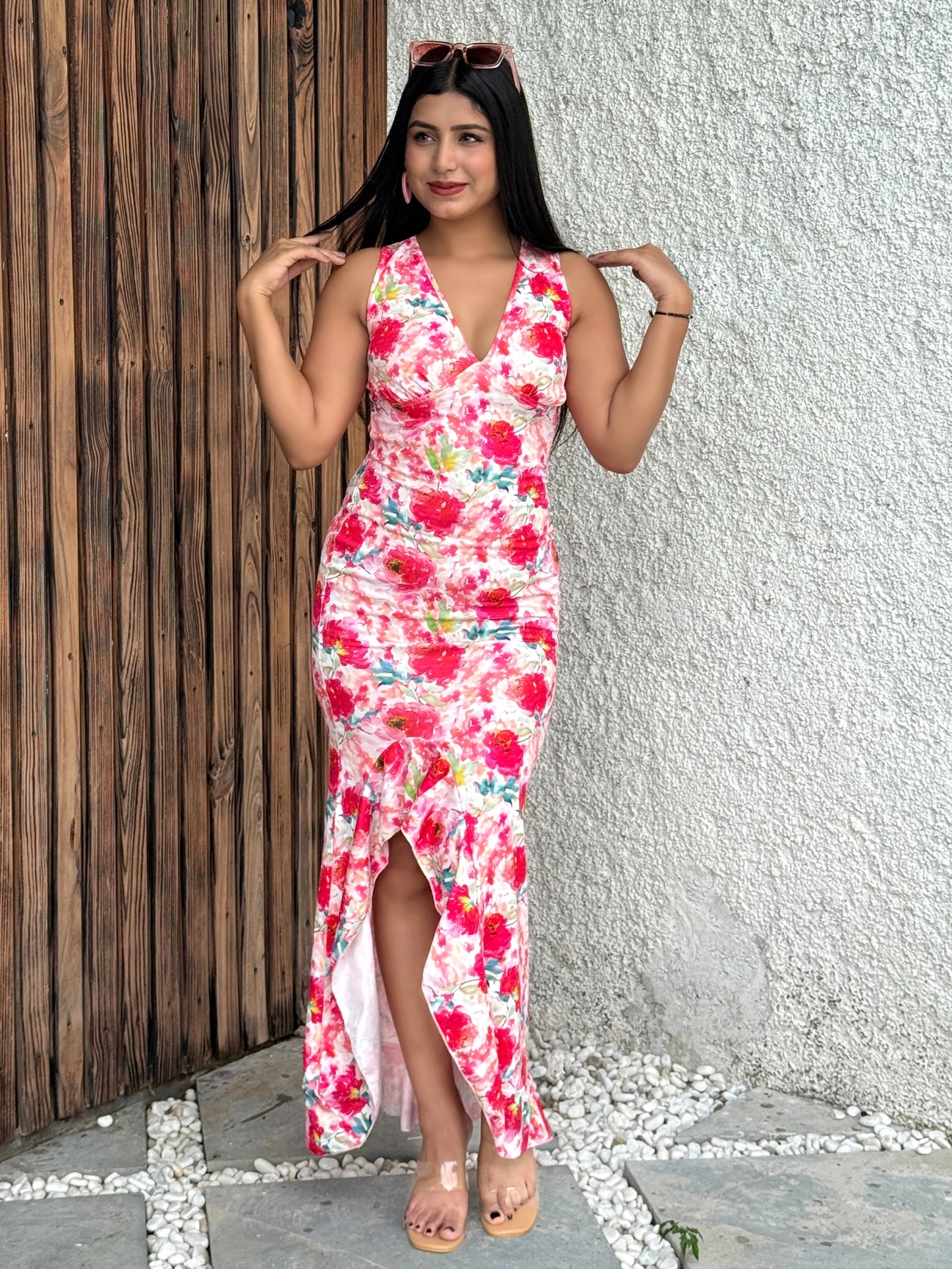 TANDUL Women Pink Floral Dress