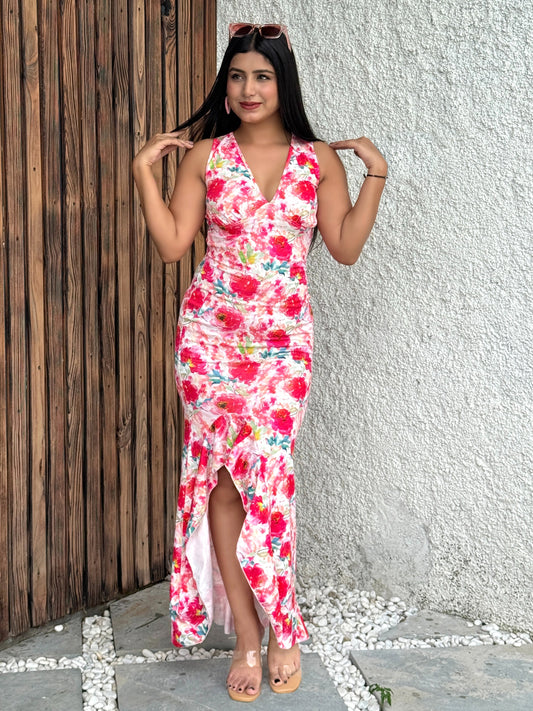 TANDUL Women Pink Floral Dress