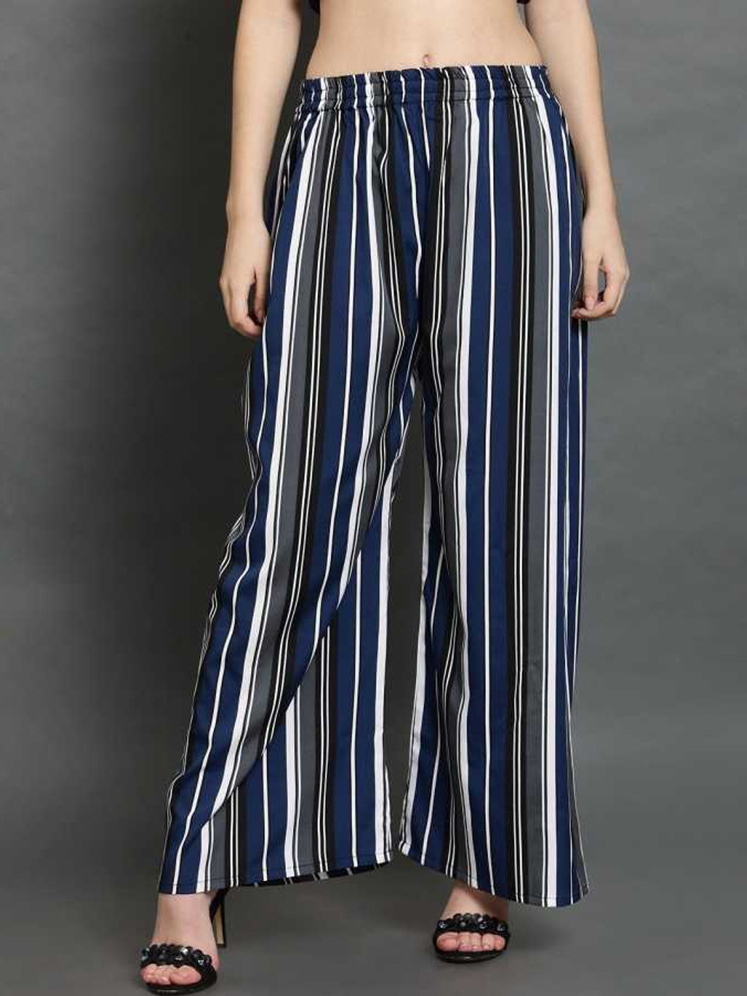 TANDUL  Regular Fit Women Multicolor Crepe Trousers