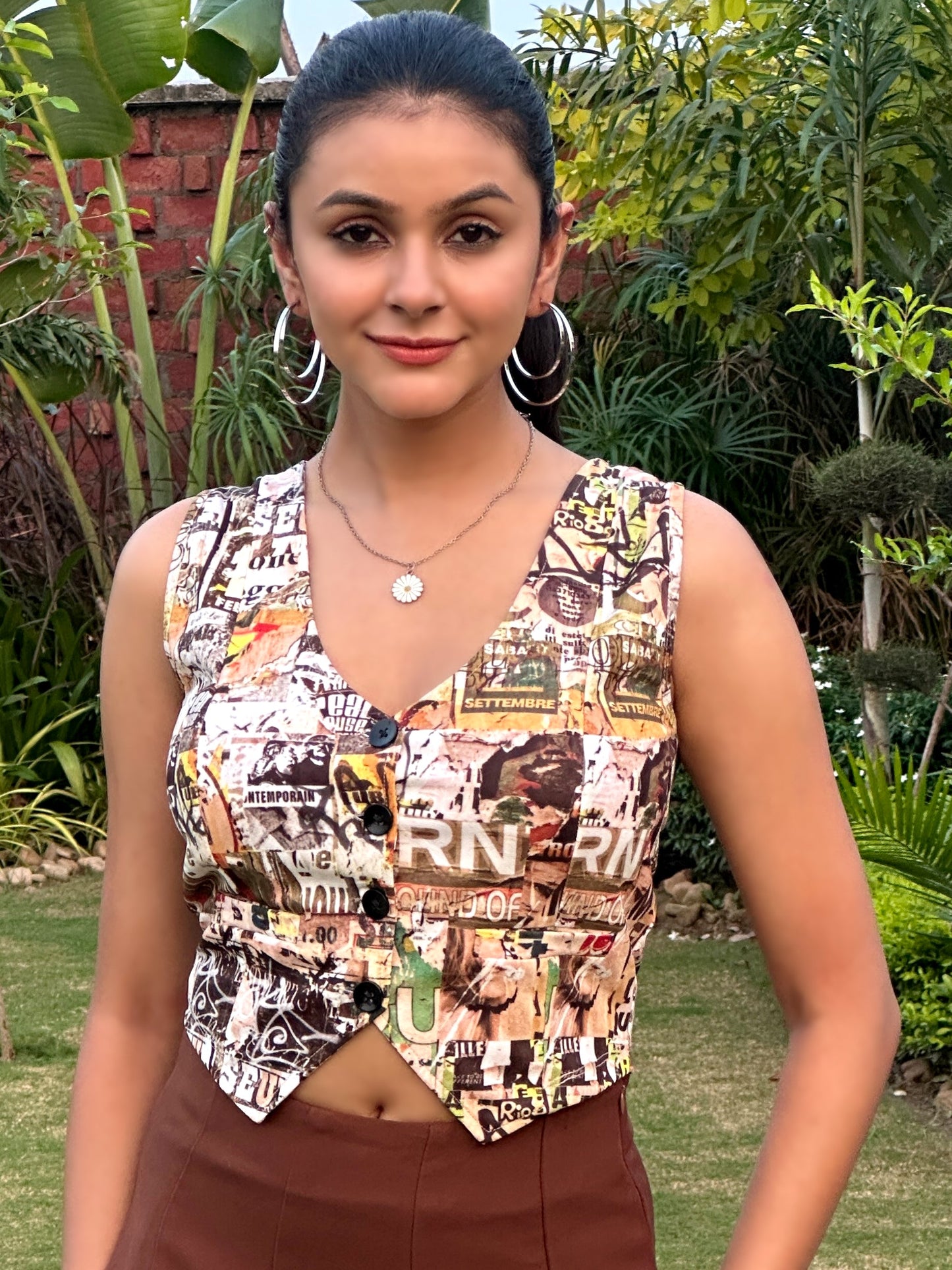 TANDUL Women Multicolor Printed Waistcoat