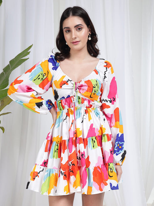 TANDUL Women Multicolor Flaired Dress
