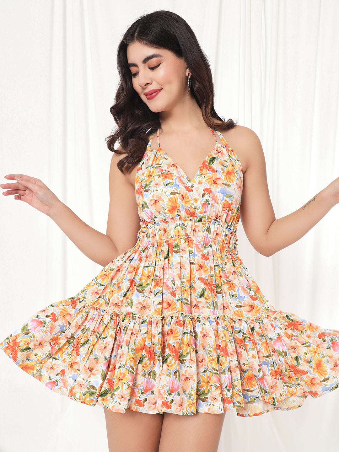 TANDUL  Women Fit and Flare Multicolor Dress