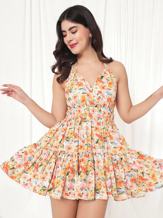 TANDUL  Women Fit and Flare Multicolor Dress