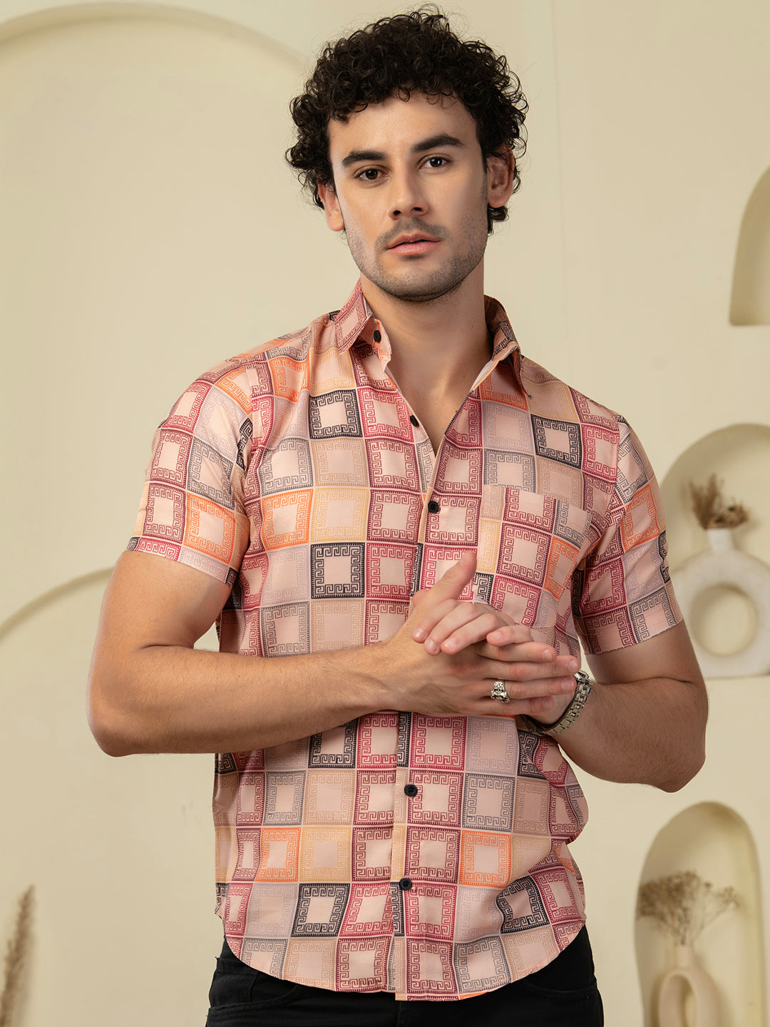 TANDUL Men Printed Casual Multicolor Shirt