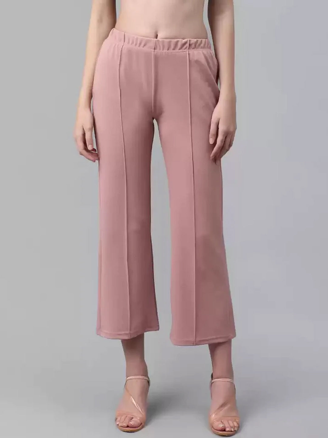 TANDUL  Regular Fit Women Pink Lycra Blend Trousers