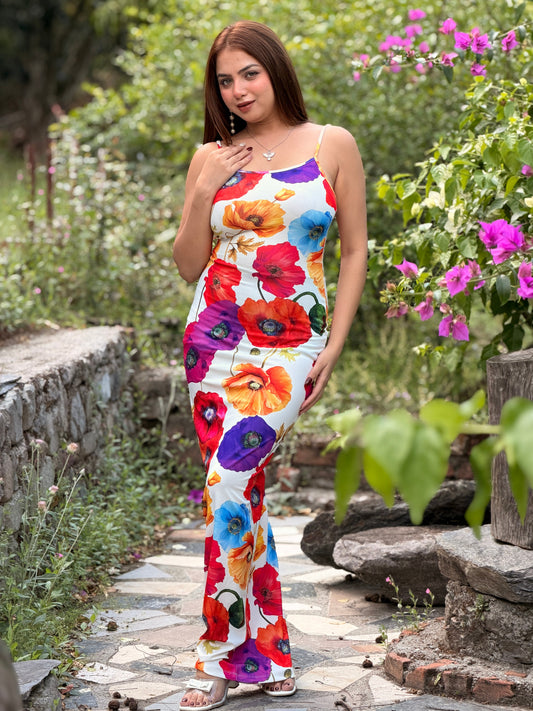 TANDUL Women Multicolor Bodycon Maxi Dress
