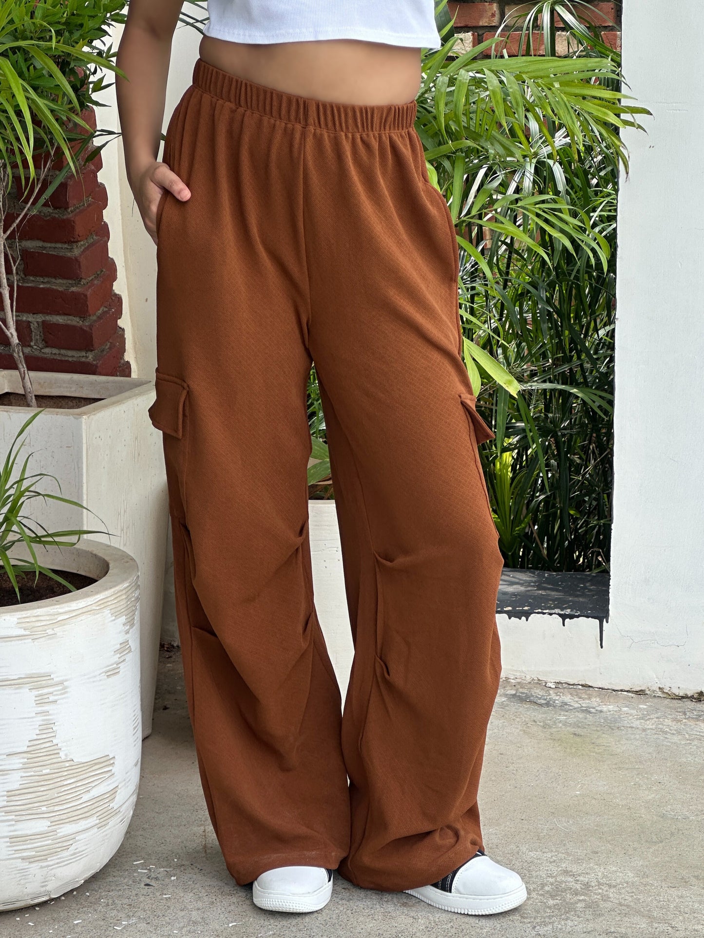 TANDUL Women Solid Brown Trouser