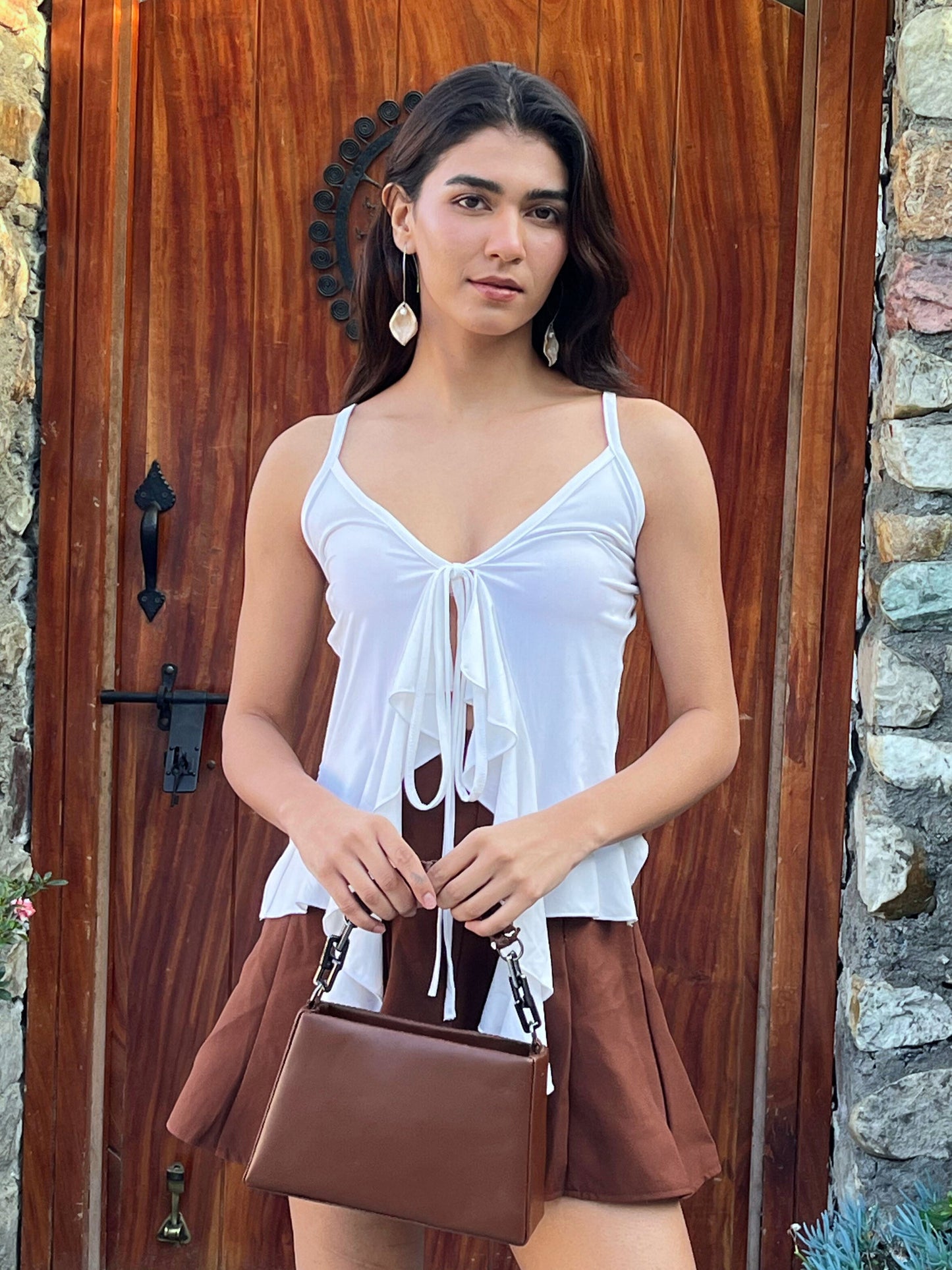 TANDUL Women Stunning Chic White Top