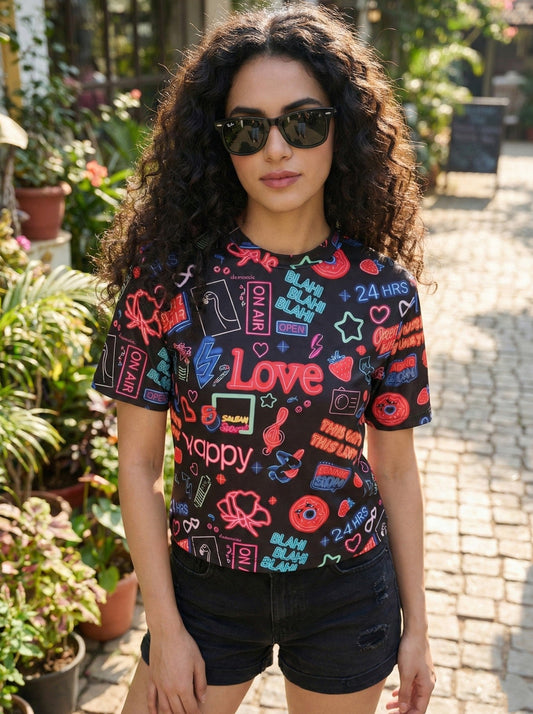 TANDUL Women Printed T-shirt