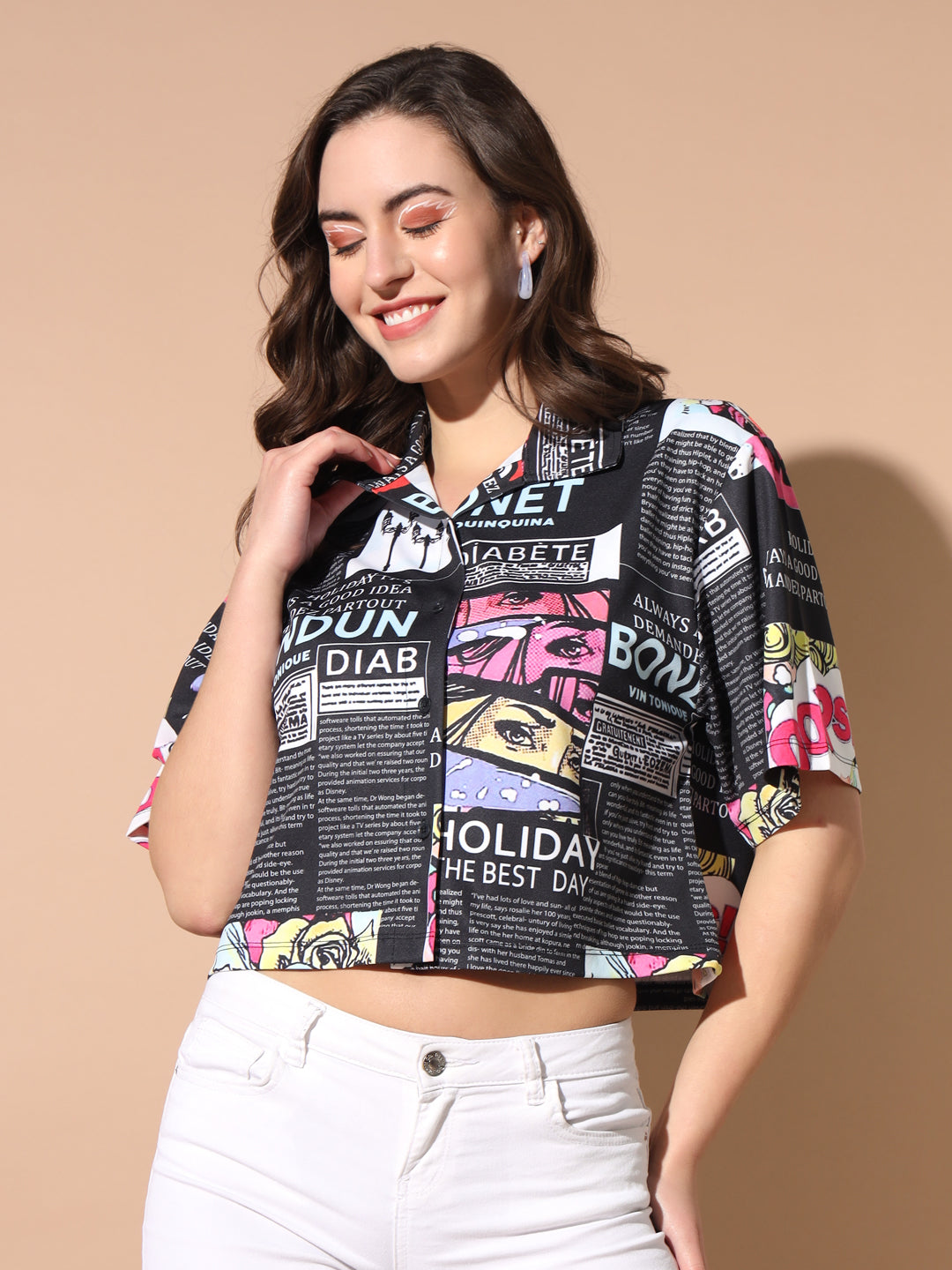 TANDUL Women Regular Fit Printed Casual Shirt