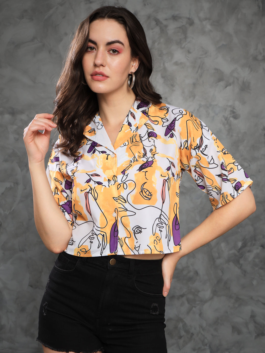 TANDUL Women Regular Fit Printed Casual Shirt