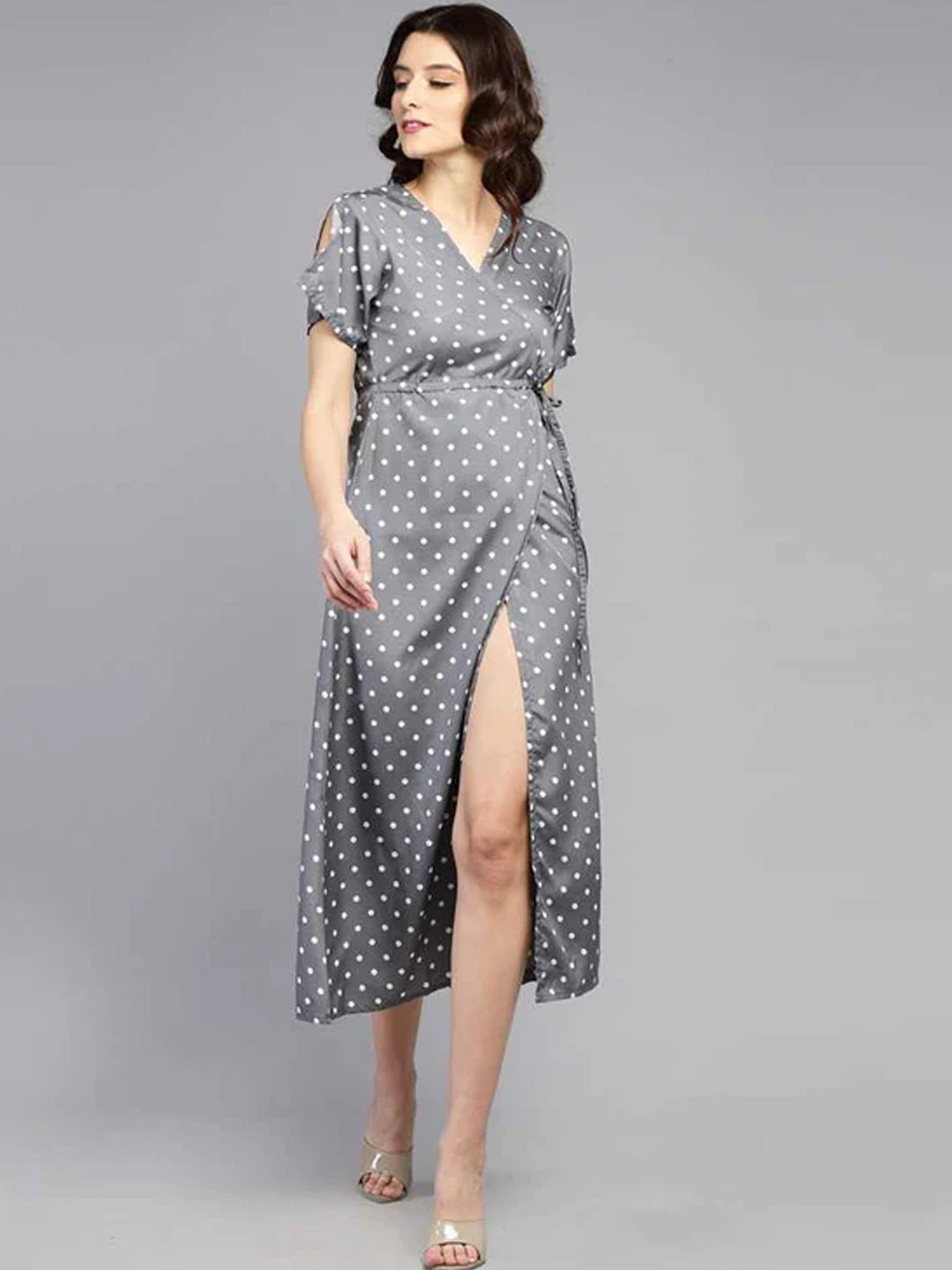 Women Maxi Grey Dress