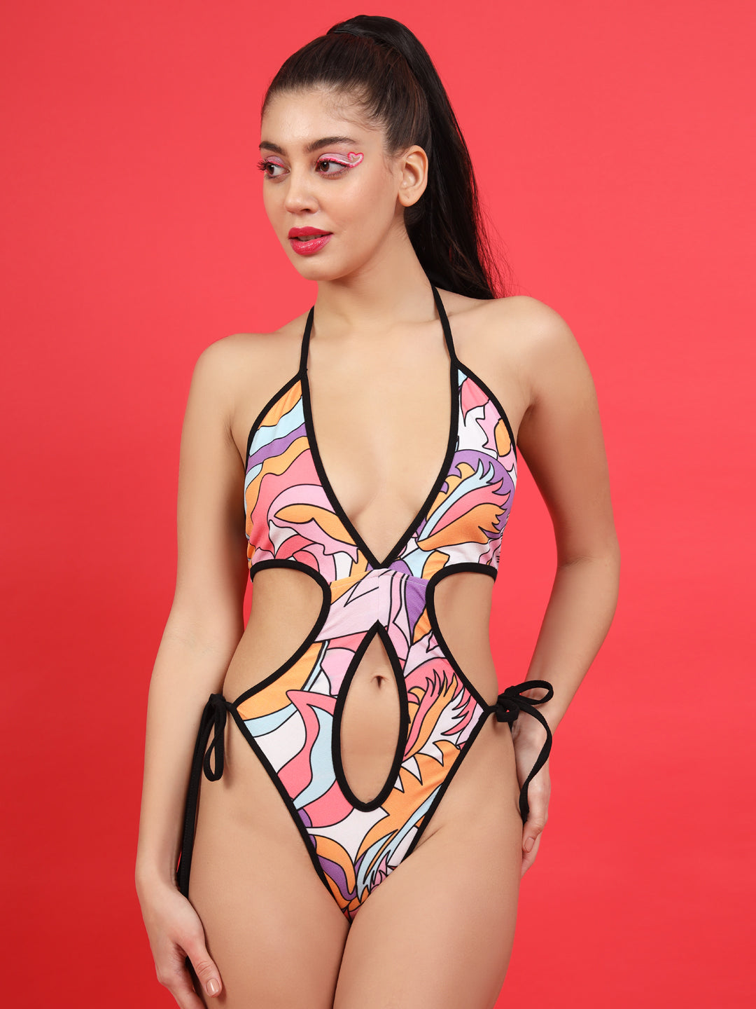 ELTIRE Sexy Printed Alluring Bodysuit