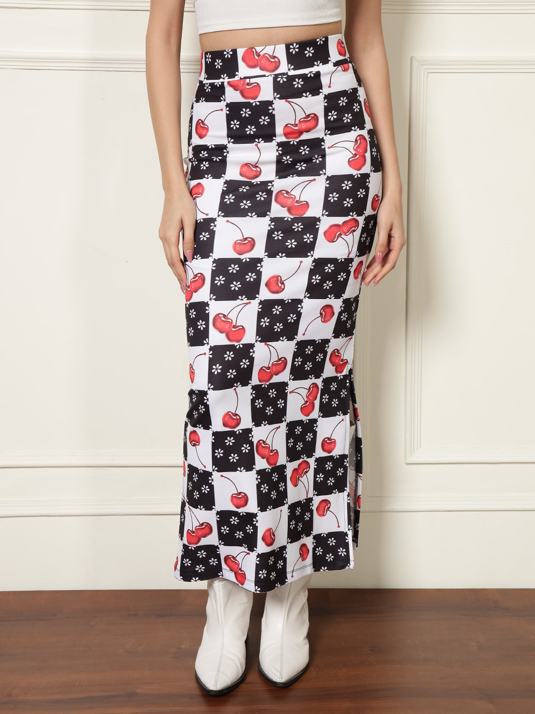 TANDUL Women Cherry Printed Skirt