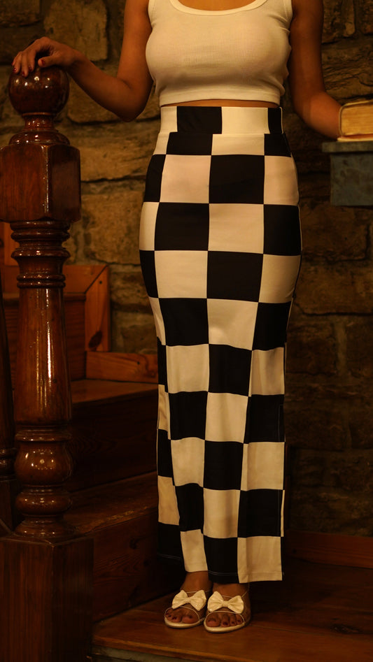 TANDUL Women Argyle Pencil Multicolor Skirt