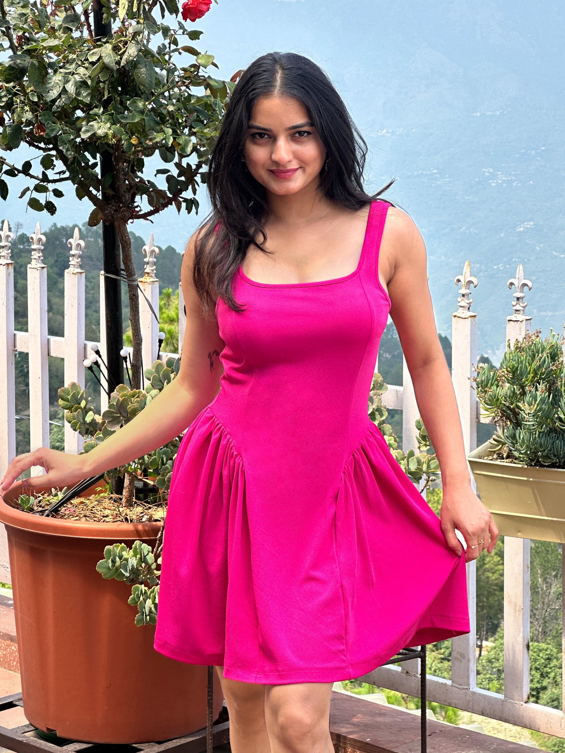 TANDUL Women Stunning Pink Dress