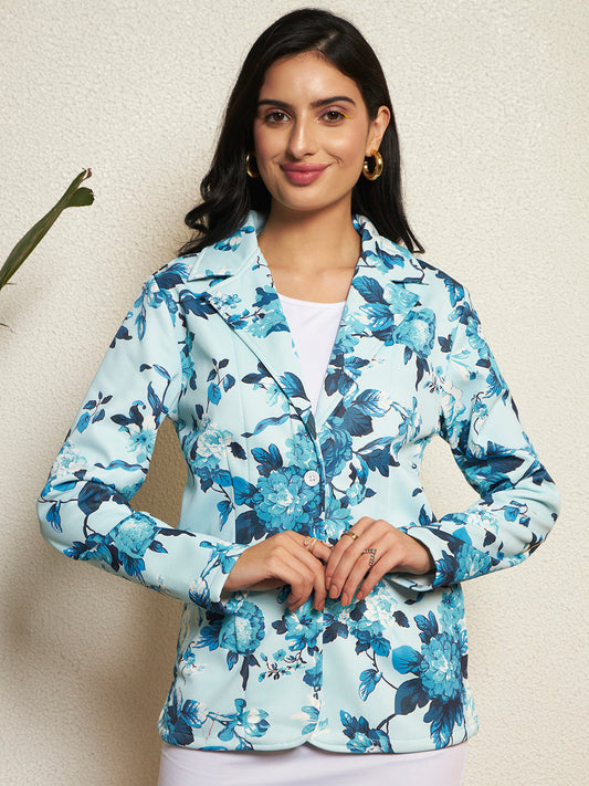 TANDUL Women Multicolor Floral Printed Blazer