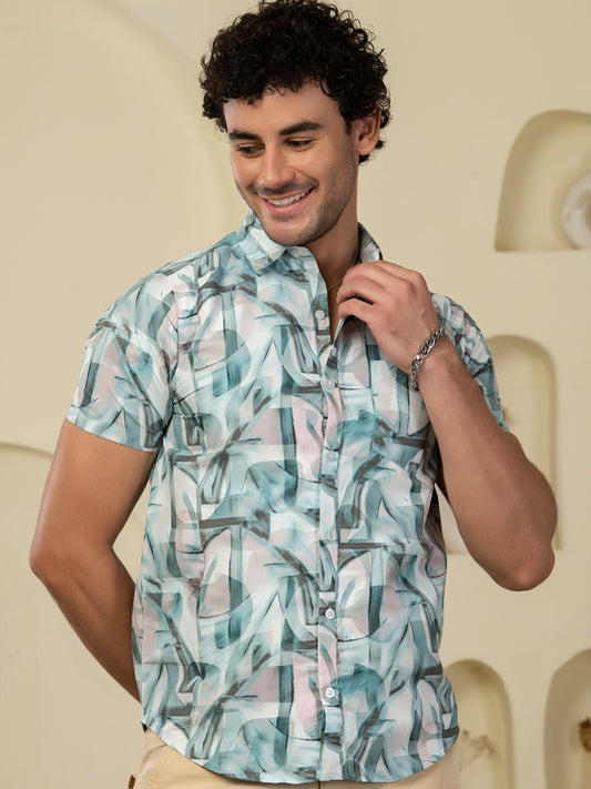 TANDUL Men Printed Casual Multicolor Shirt