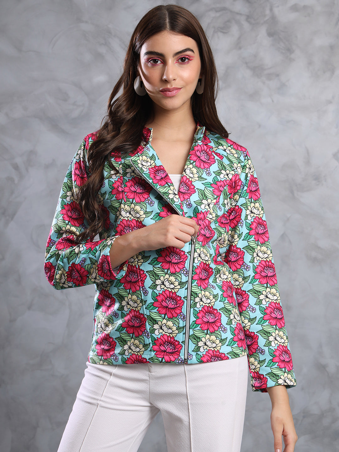 TANDUL  Women Floral Print Tailored Jacket