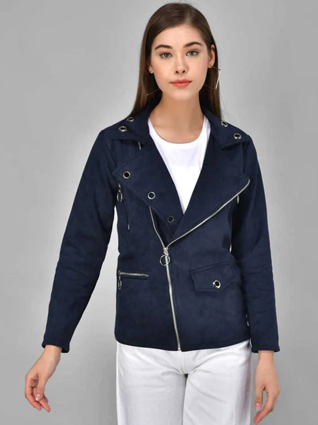 Full Sleeve Solid Women Jacket