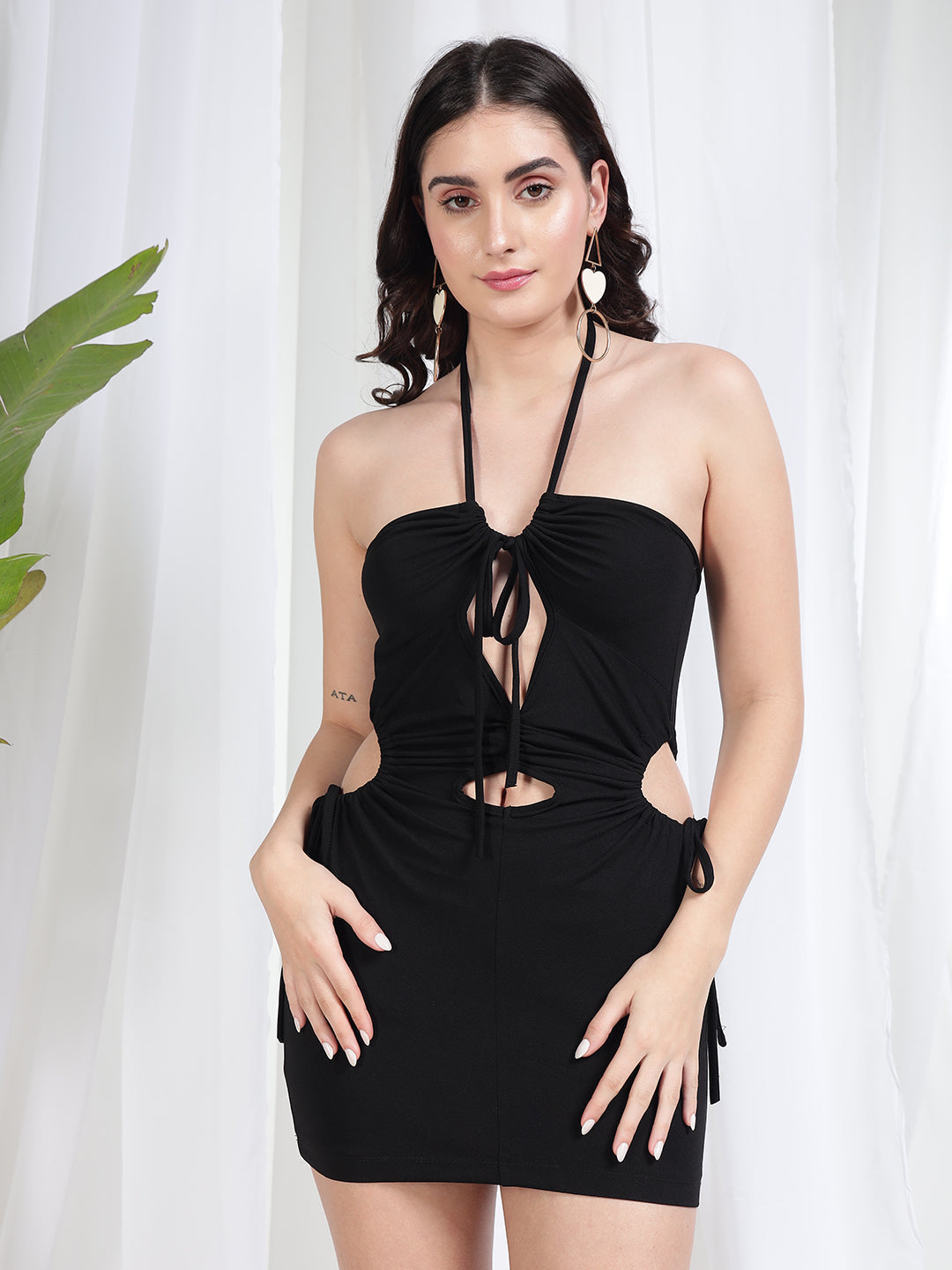 TANDUL Women Bodycon Black Dress