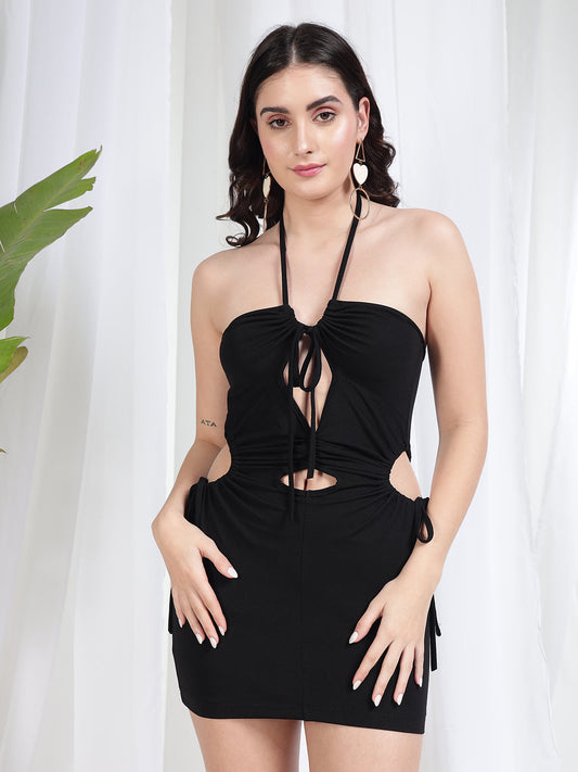 TANDUL Women Bodycon Black Dress