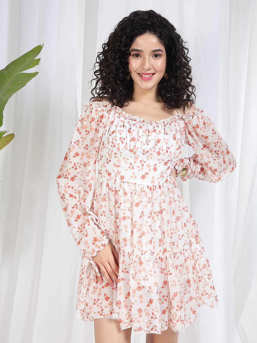 TANDUL Women Fit and Flare Floral Printed Dress