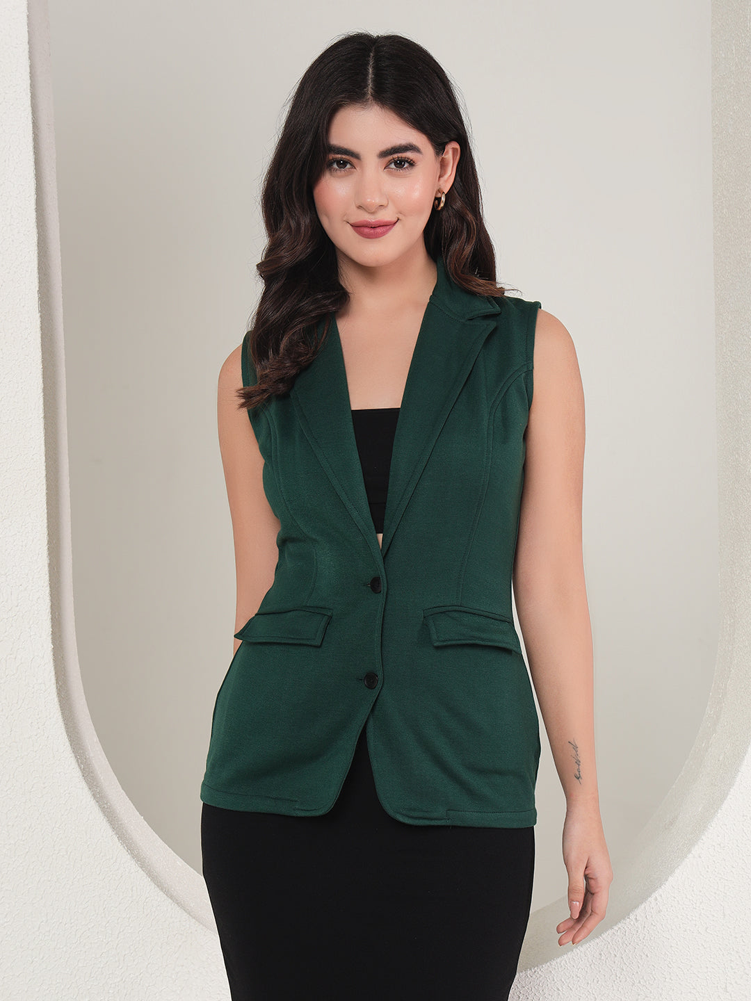 TANDUL  Polyester Solid Coat For Women