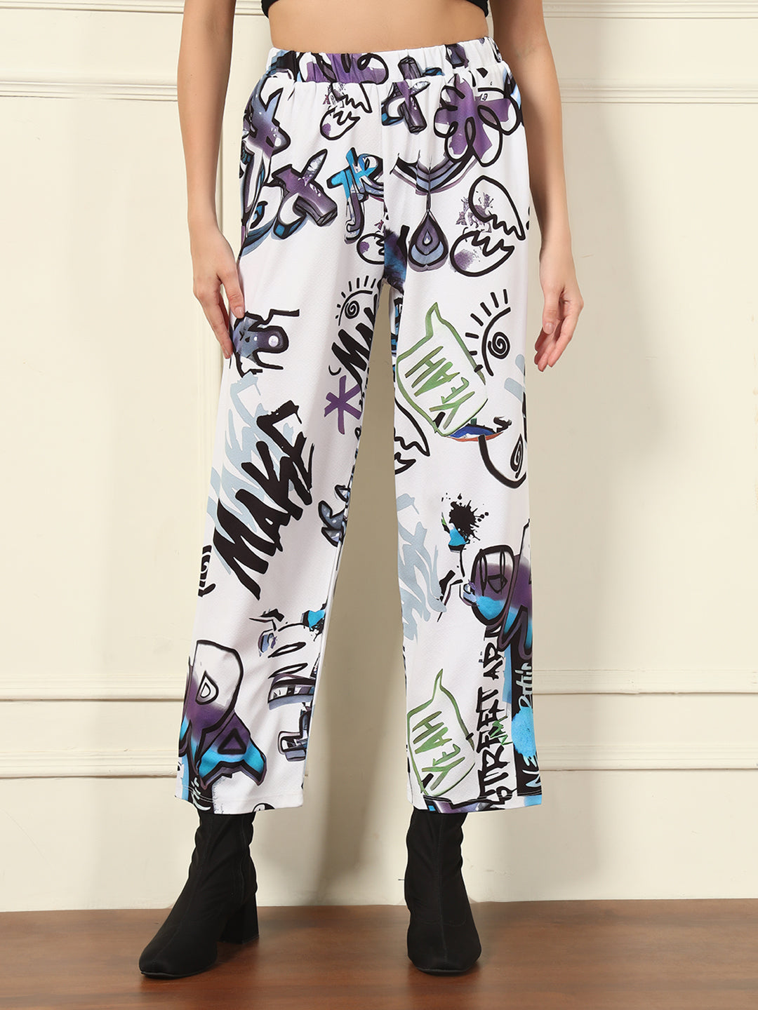 TANDUL Women Straight Fit Printed Trouser