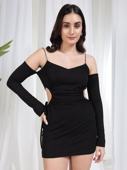 TANDUL Women Bodycon Black Dress