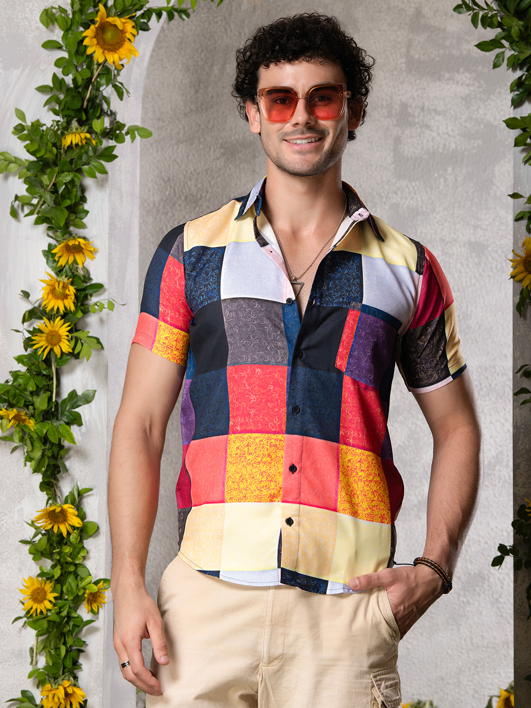 TANDUL Men Printed Casual Multicolor Shirt