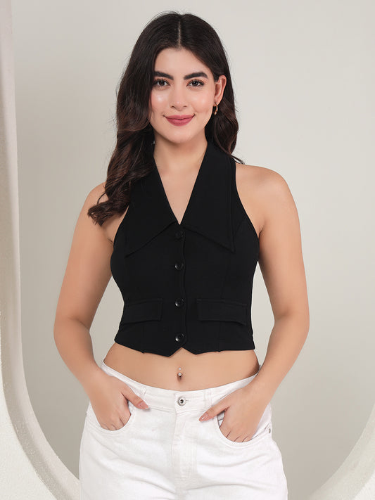 TANDUL  Solid Women Waistcoat