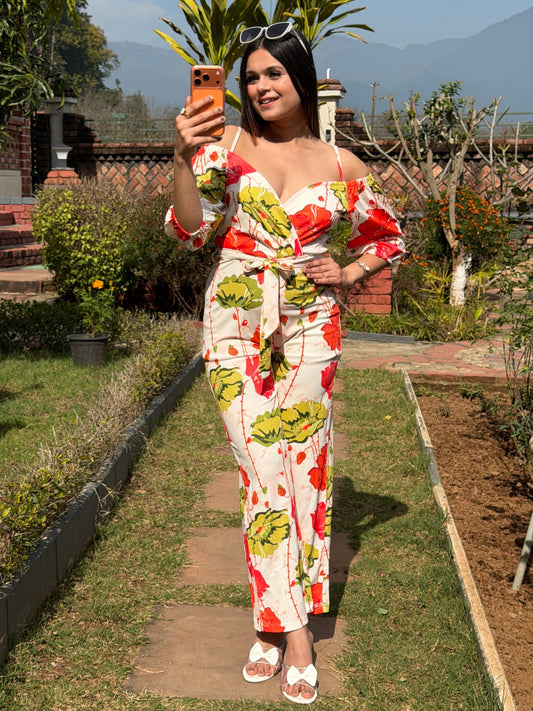 TANDUL Women Stunning Multicolor Printed Jumpsuit