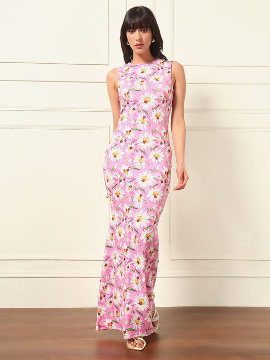 TANDUL Women Pink Floral Dress